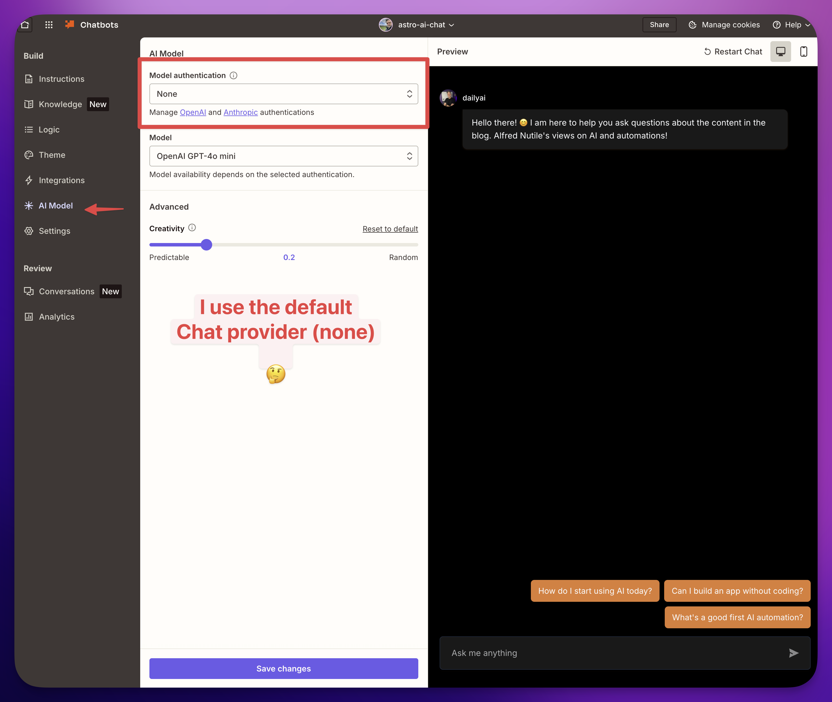 Zapier Default Provider