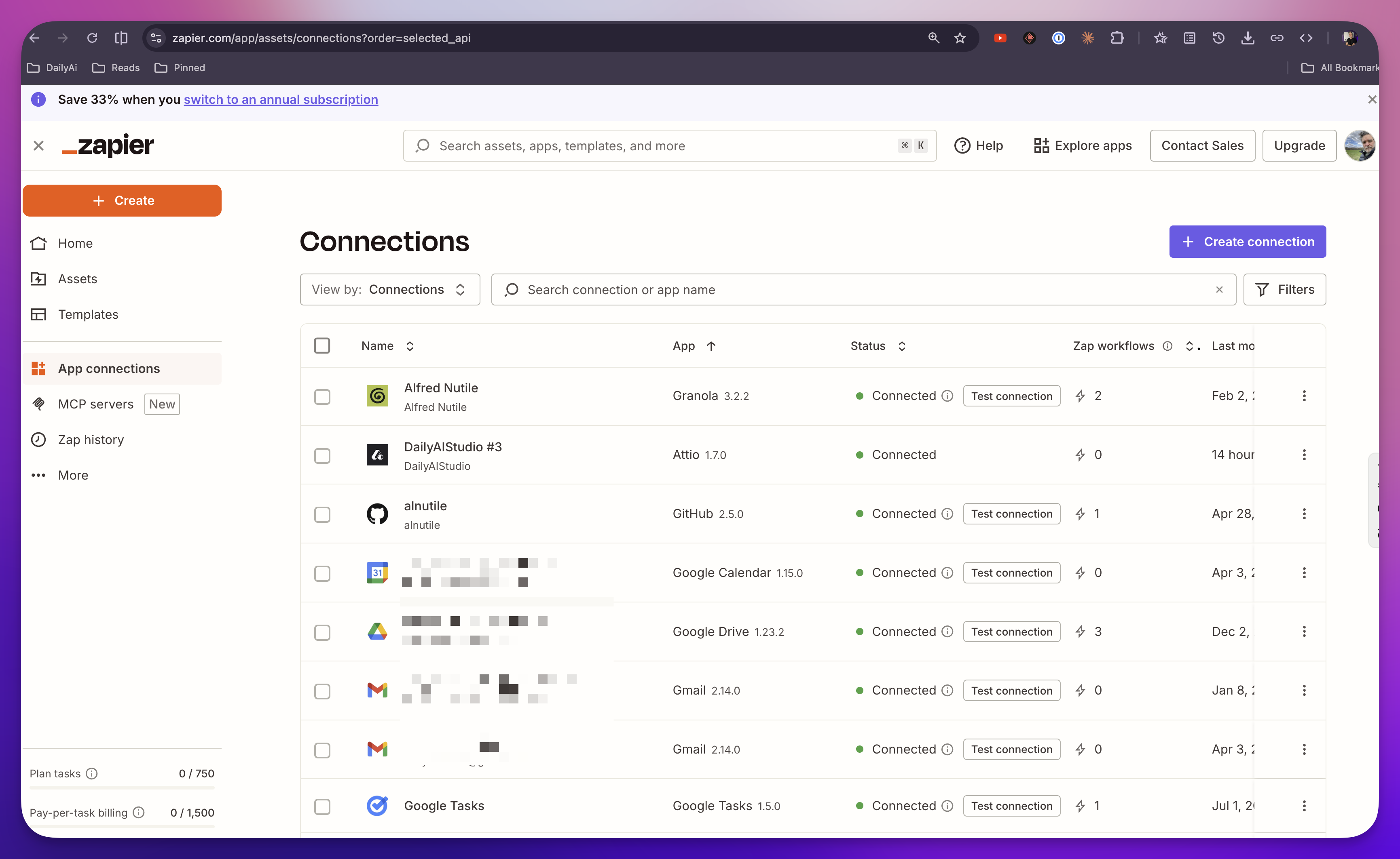 Zapier Connections