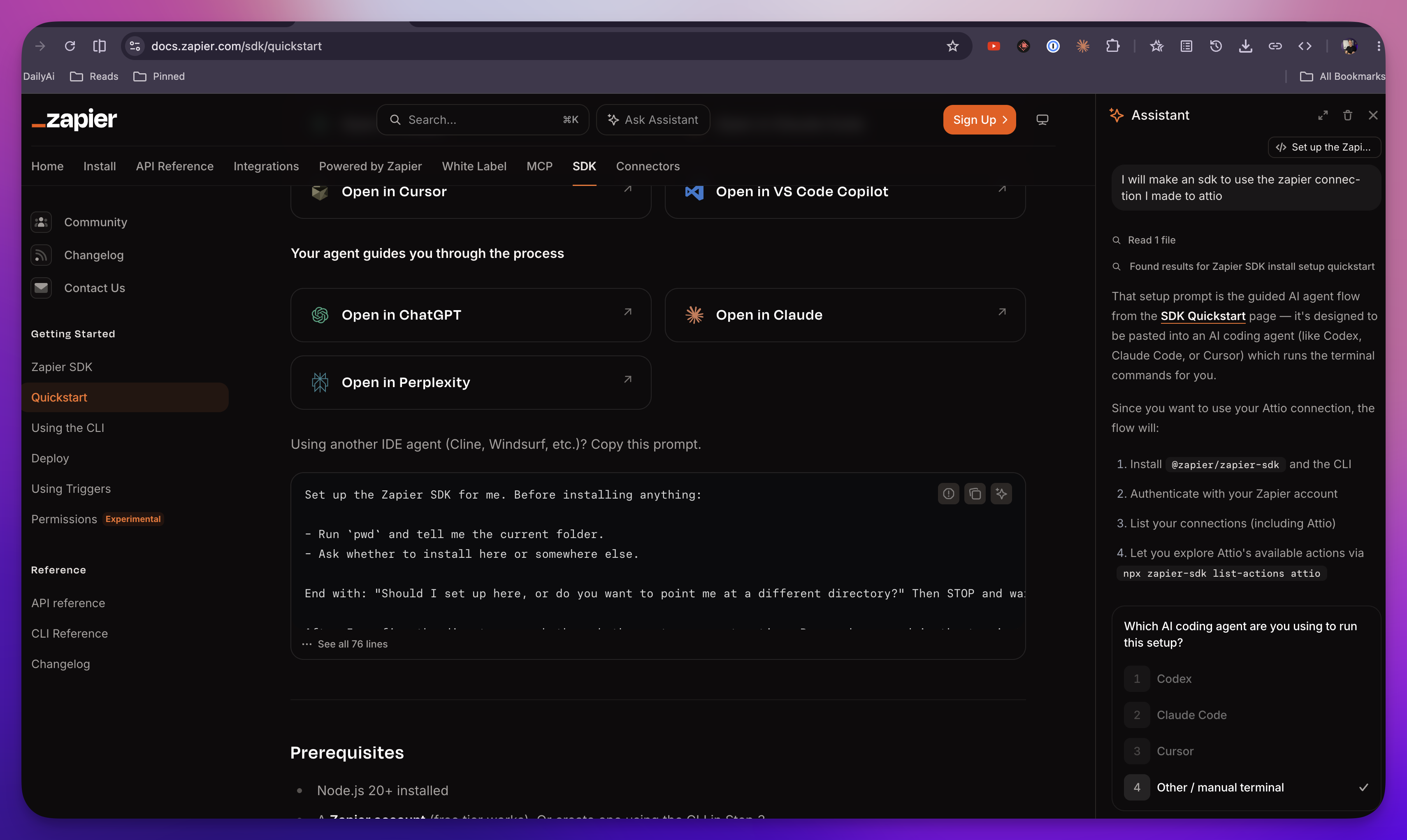Zapier SDK