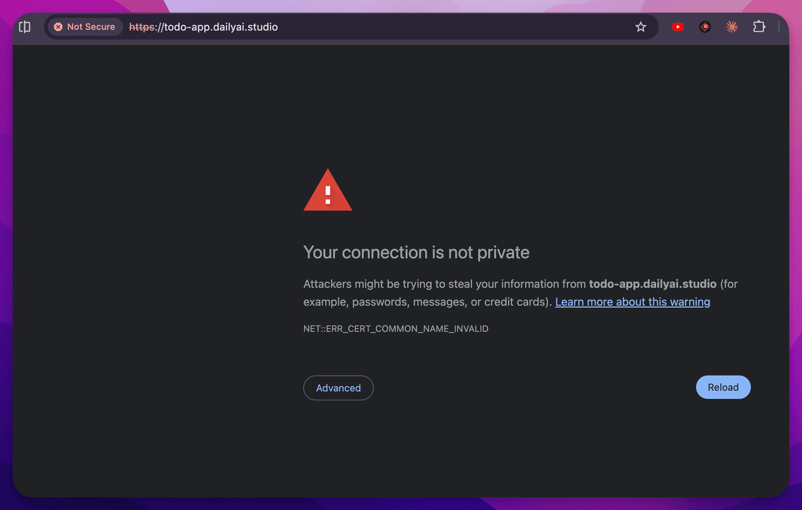 SSL Error